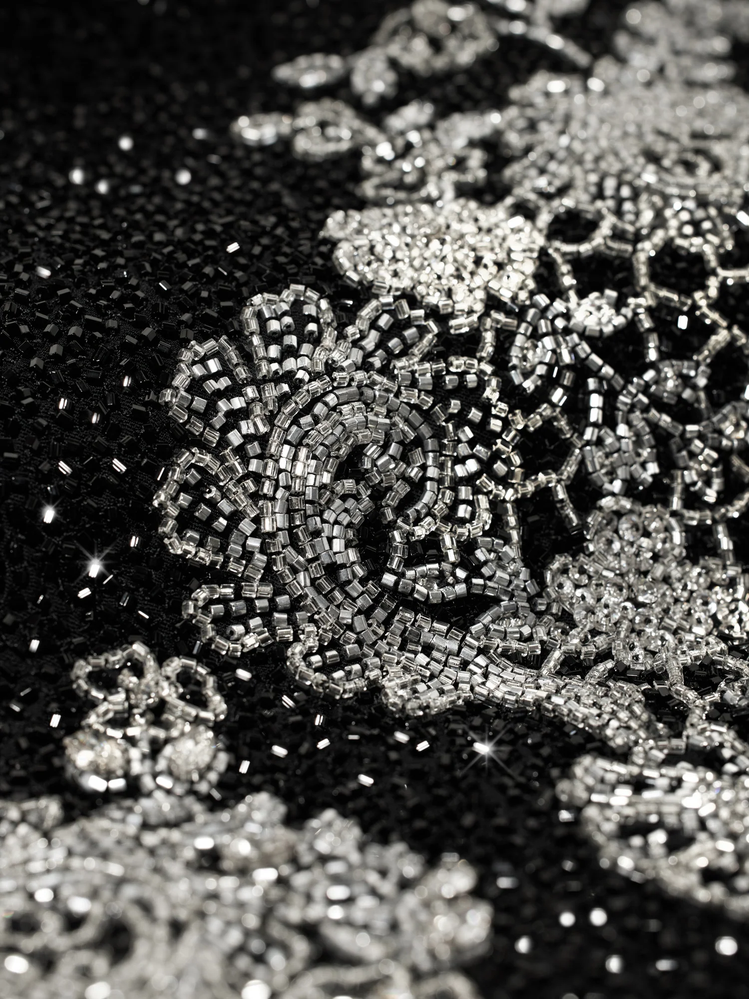 Damask Mini Dress Silver - Image 5