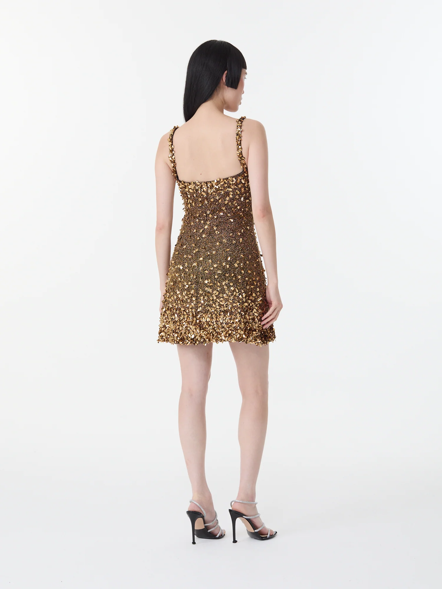 Midas Mini Dress Gold - Image 4