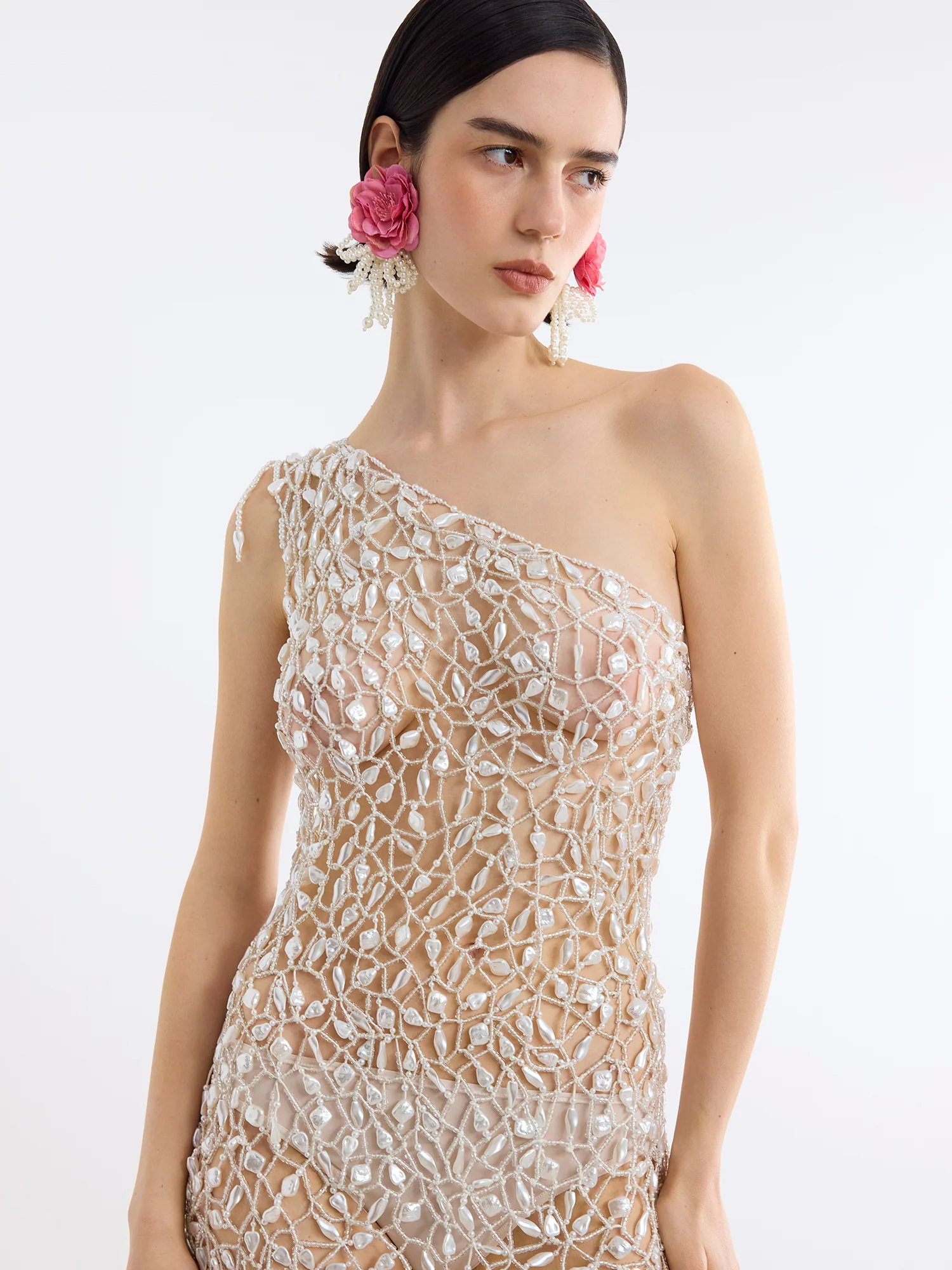 Naia Pearl Midi Dress - Image 4