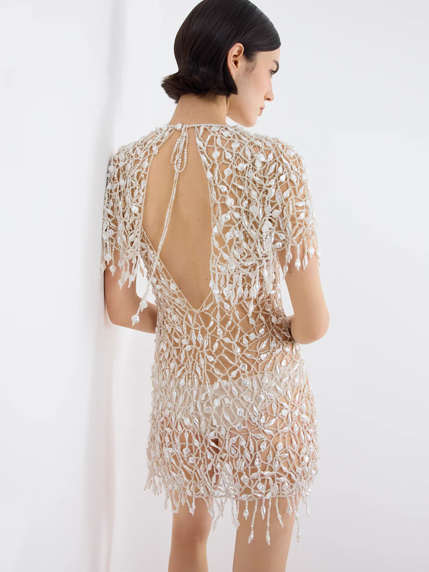 Naia Pearl Mini Dress - Image 5