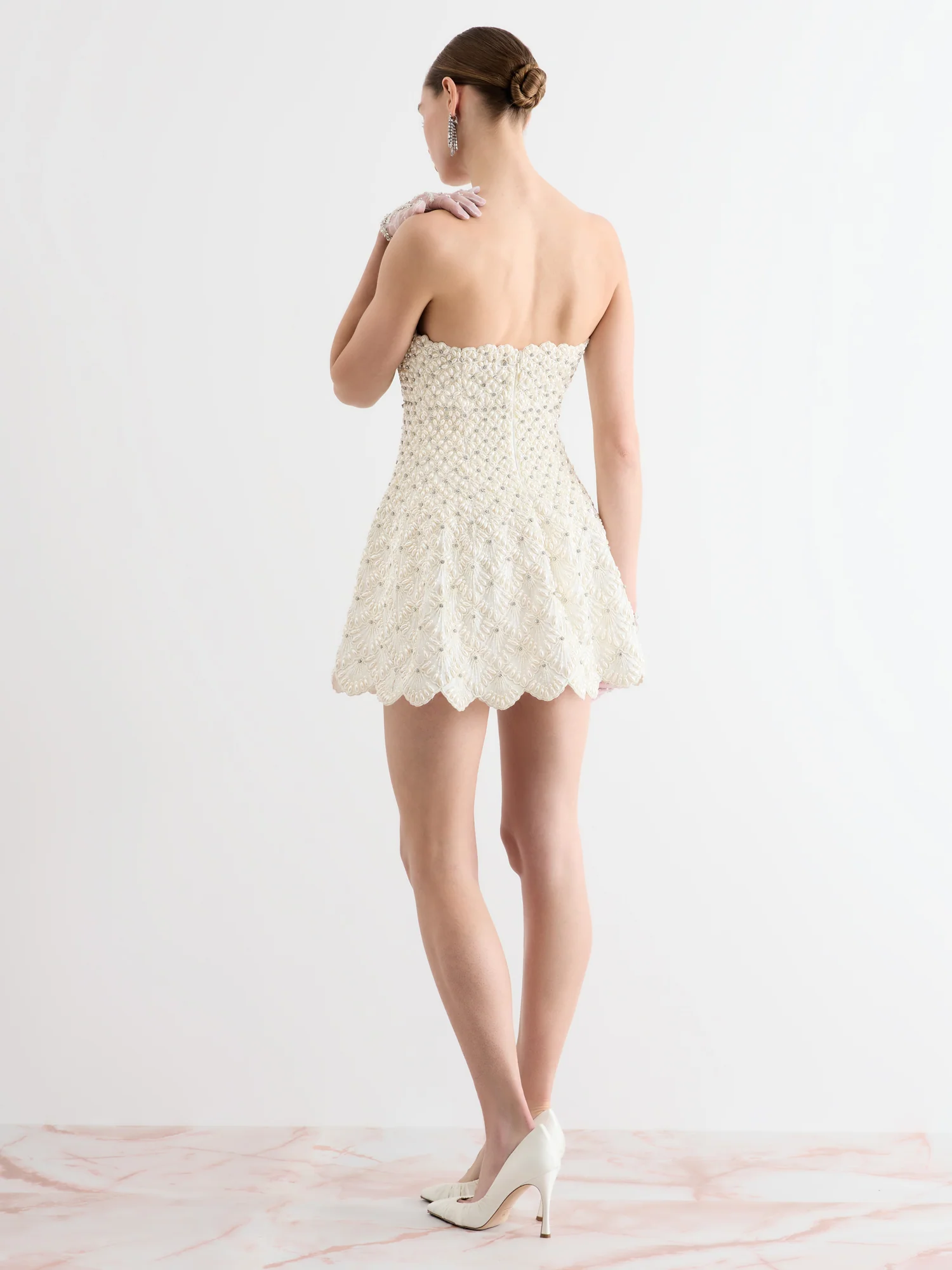 Scallop Mini Dress - Image 5