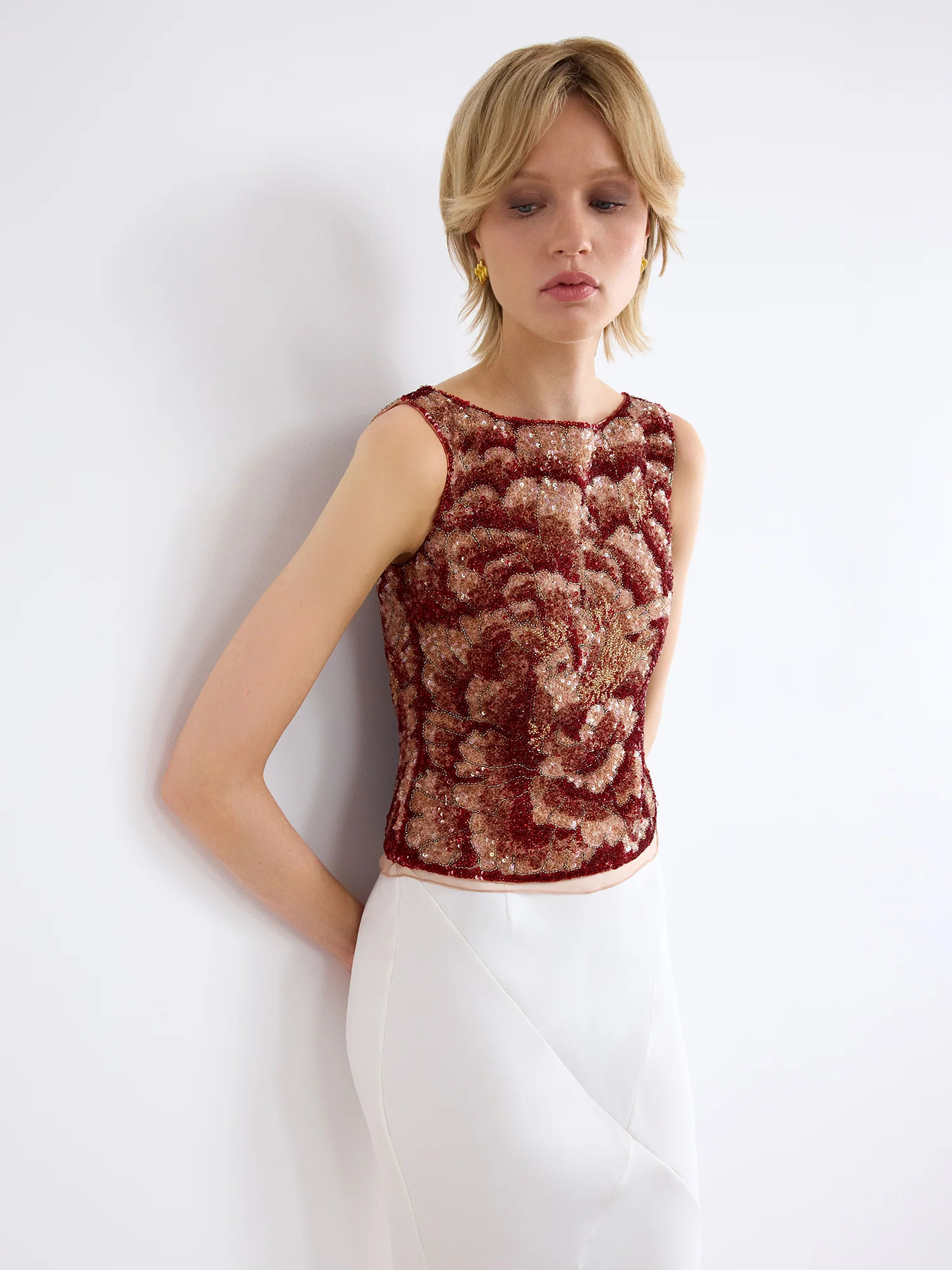 Sequin Organza Top - Image 5