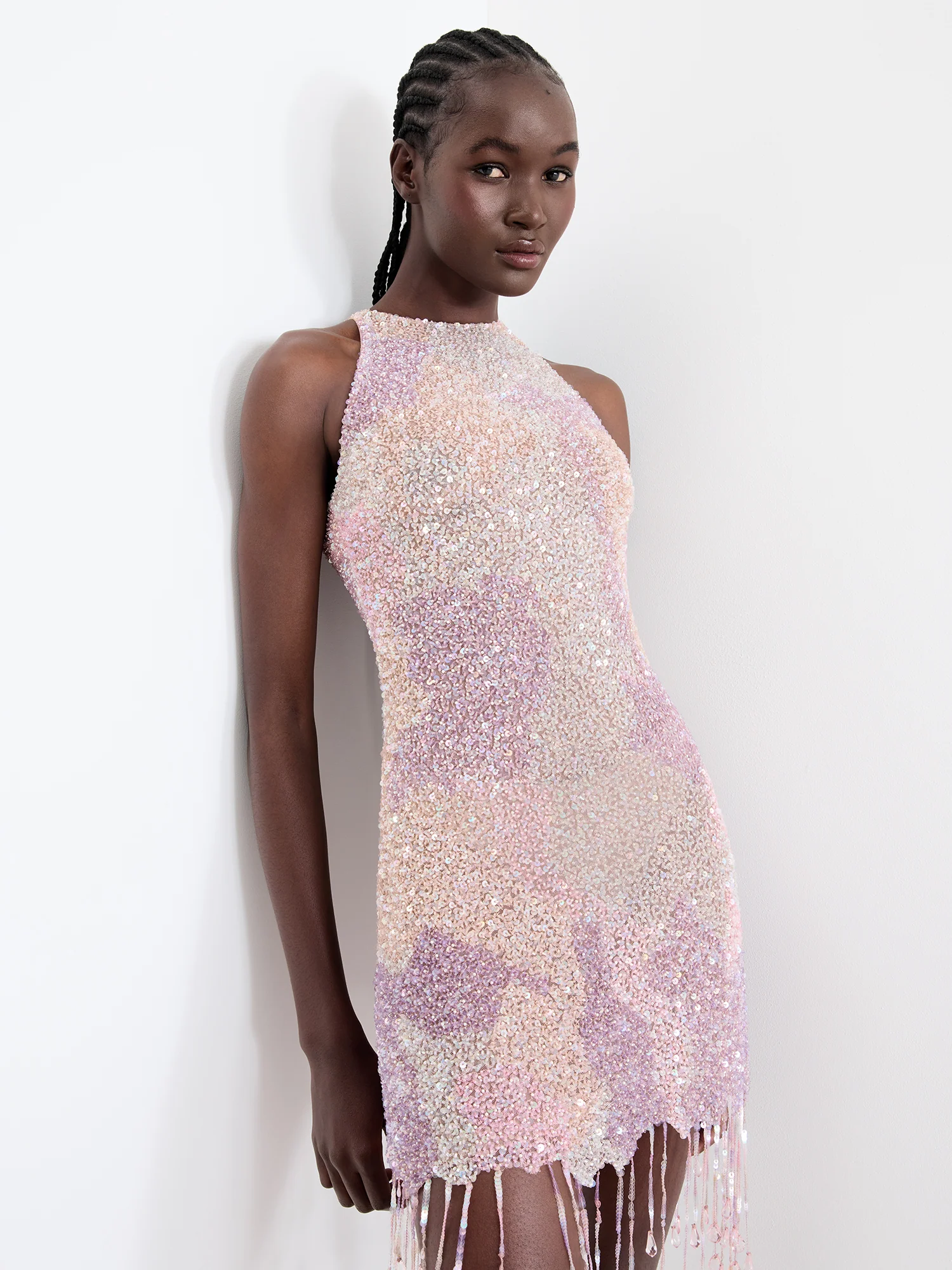 Sequinned Mini Dress - Image 4
