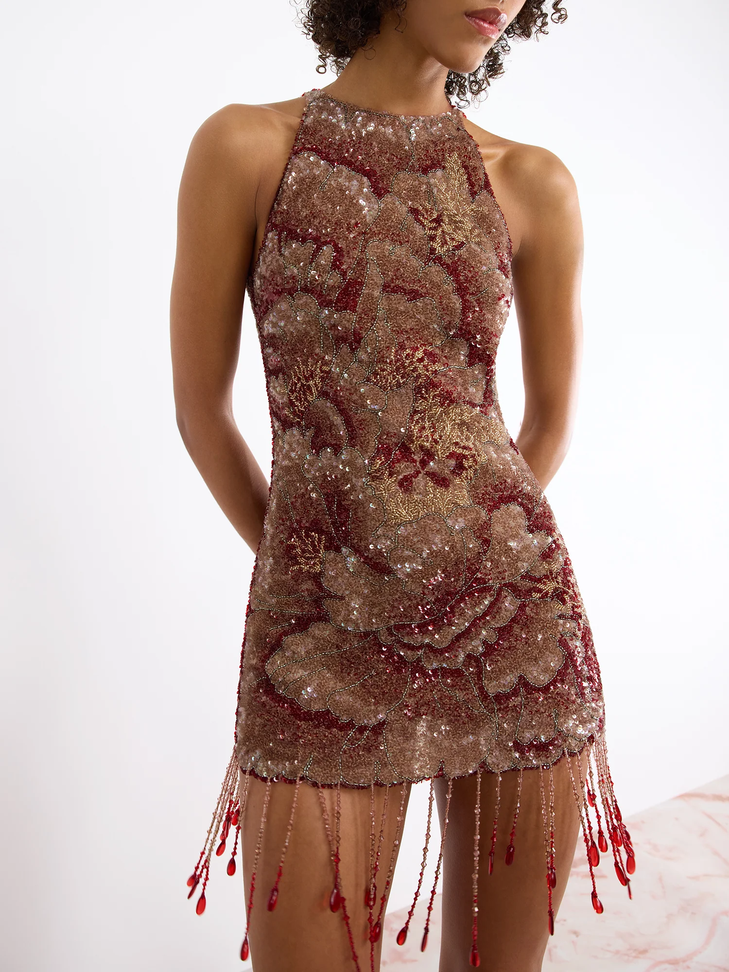 Sequinned Mini Dress - Image 4