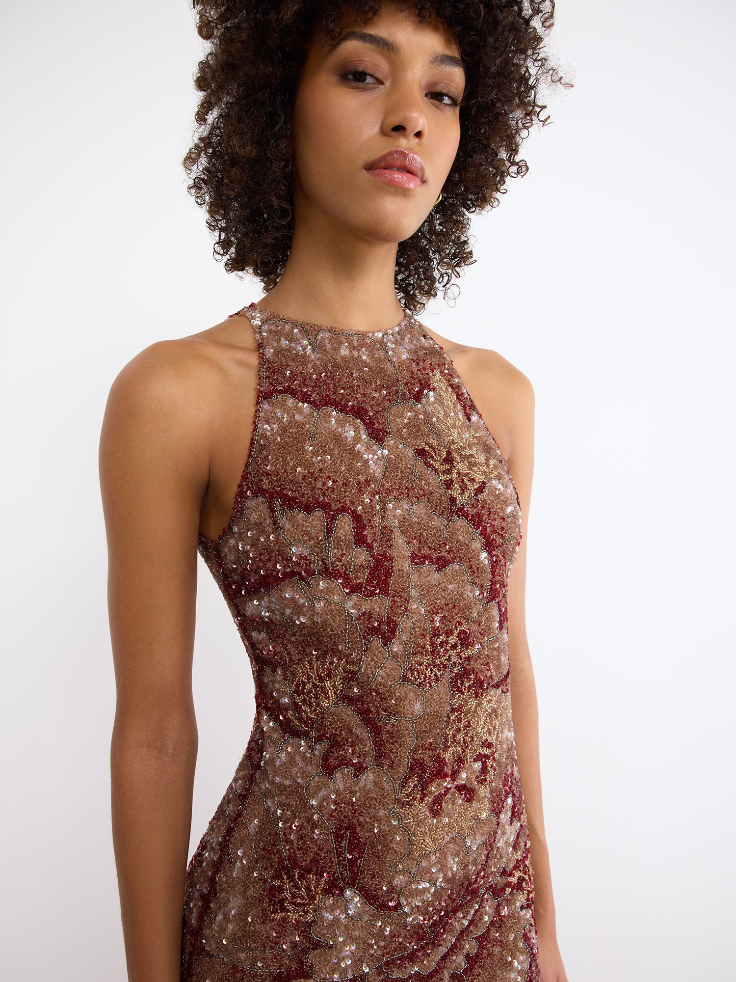 Sequinned Mini Dress - Image 5