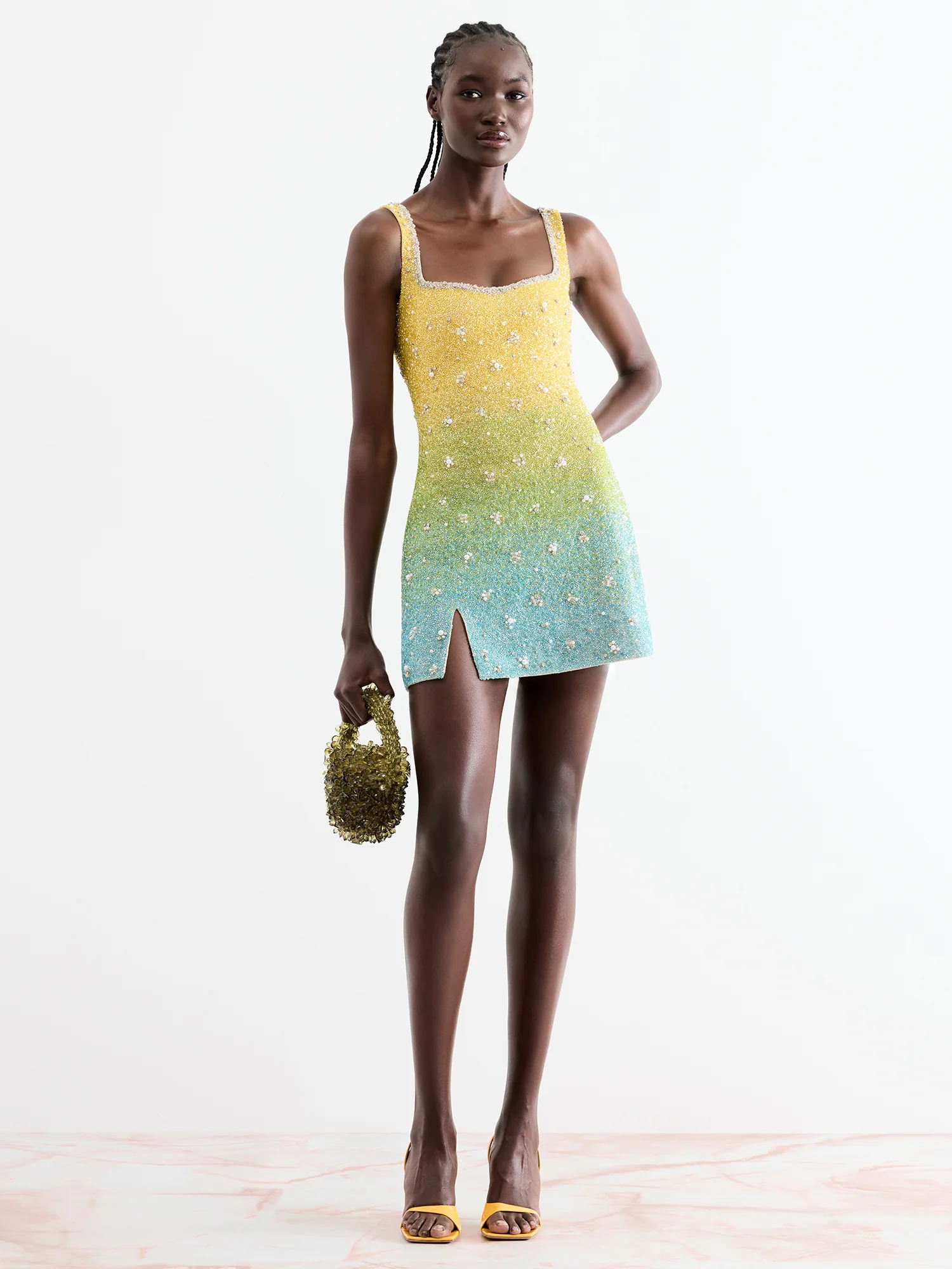 Tropical Gradient Mini Dress - Image 3
