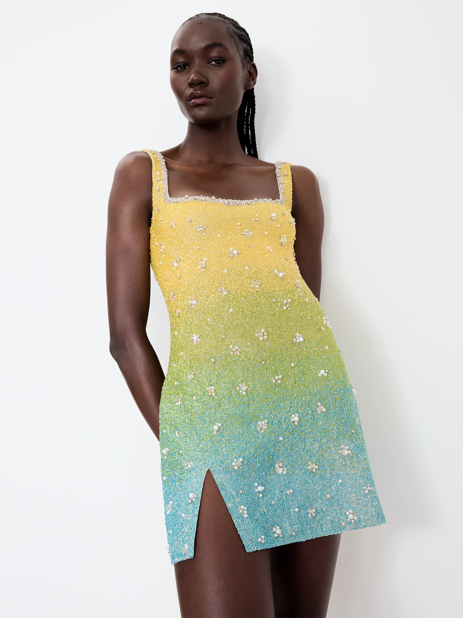Tropical Gradient Mini Dress - Image 5